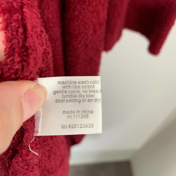 Barefoot Dreams Burgundy Cardigan - Picture 7 of 11